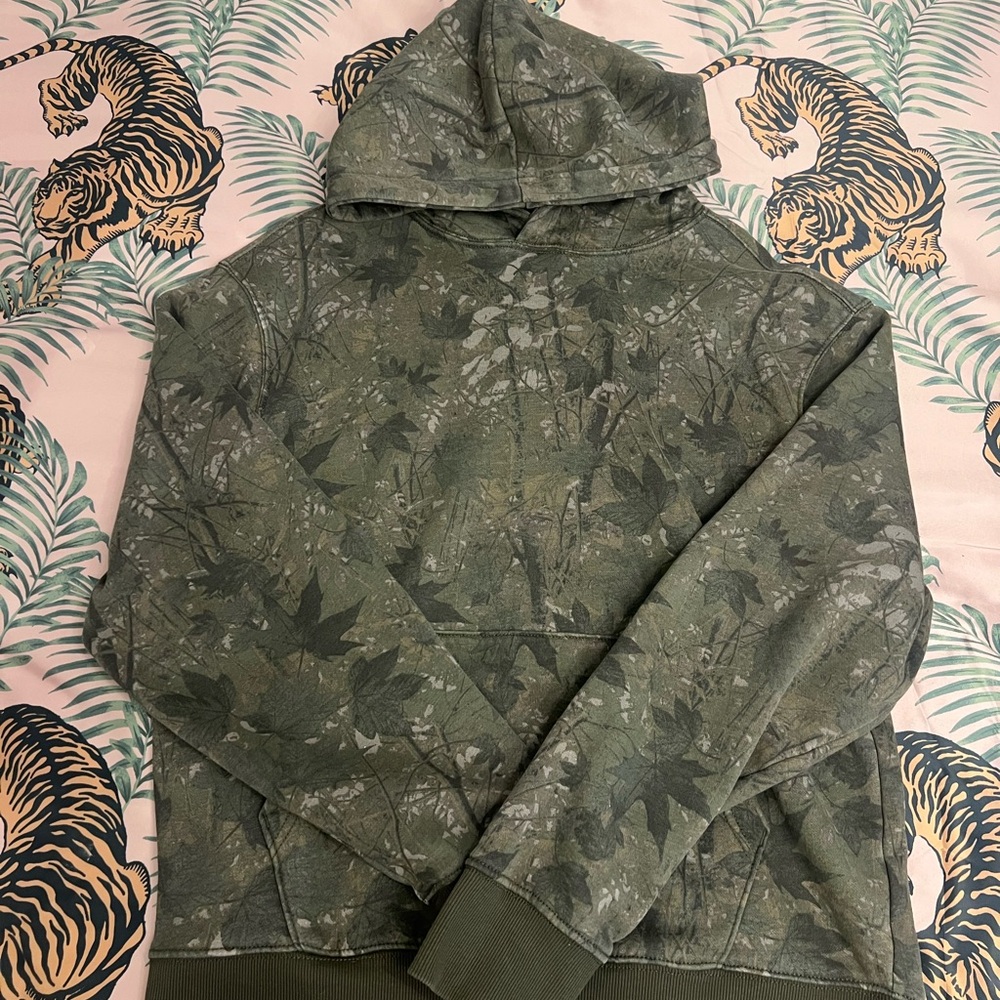Men's Green Camouflage Hoodie